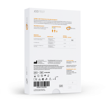 Jod Test - Jodmangel erkennen  und Schilddrüsenunterfunktion vorbeugen
