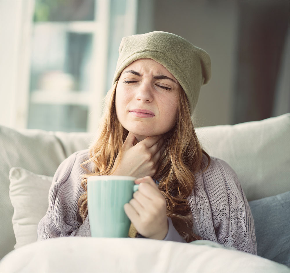 Halsschmerzen bei Erkältung