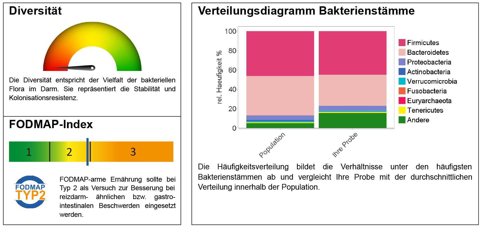 FODMAP Darm-Mikrobiom Befund
